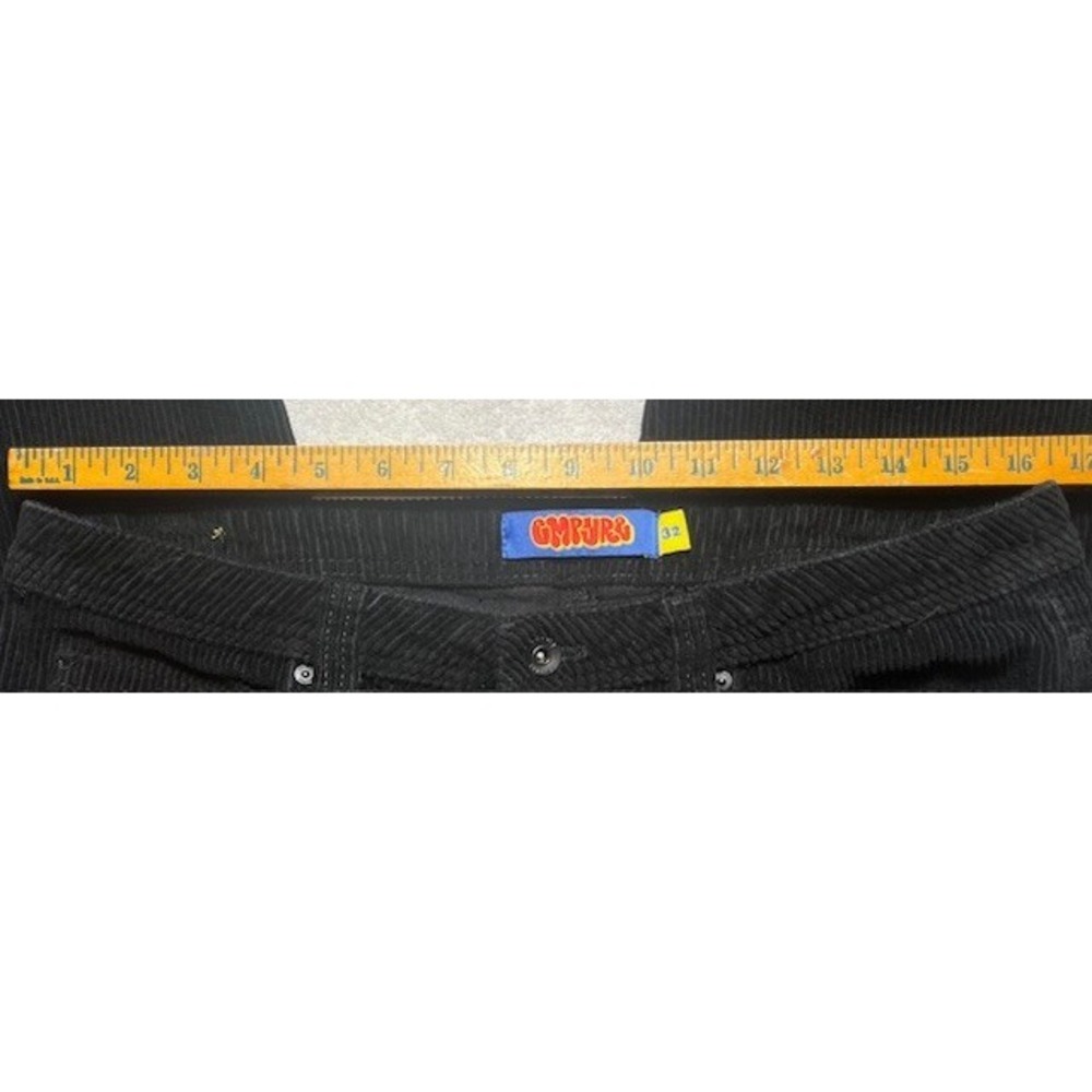 Empyre Mens Sz 32x30 Loose Fit Corduroy Tori Black Skate Pants Baggy Wide -1303 - Picture 7 of 7